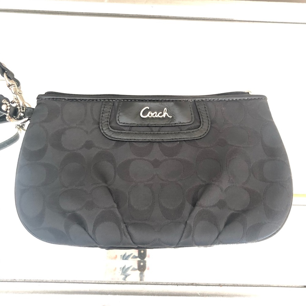 Black Coach Wristlet
